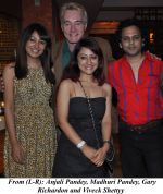 Anjali Pandey, Madhuri Pandey, Gary Richardson and Viveck Shettyy at The International Womans Day Celebrations in The Grand Sarovar Premiere on 8th March 2012.jpg